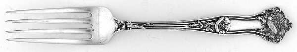 Morning Glory (Sterling, 1909) Luncheon/Dessert Fork, Solid Piece