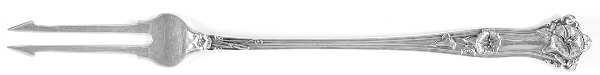 Morning Glory (Sterling, 1909) Long Handle Olive Fork