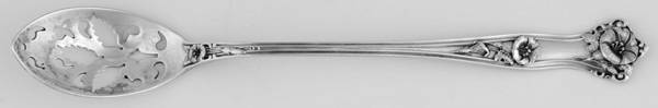 Morning Glory (Sterling, 1909) Pierced Bowl Short Handle Olive Spoon
