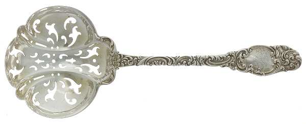 Monterey (Sterling, 1895) Large Pierced Pea Serving Spoon