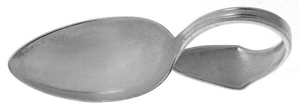 Molly Stark (Silverplate, 1916) Curved Handle Baby Spoon