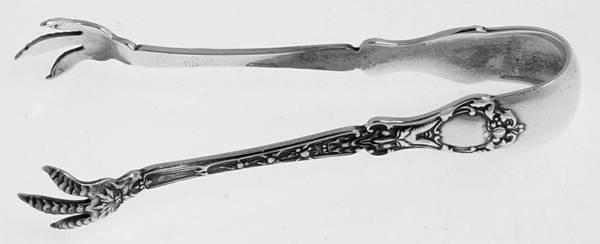 Nuremburg (Sterling, 1903, No Monograms) Bon Bon Tongs
