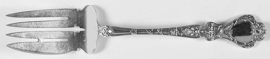 Nuremburg (Sterling, 1903, No Monograms) Medium Solid Cold Meat Serving Fork