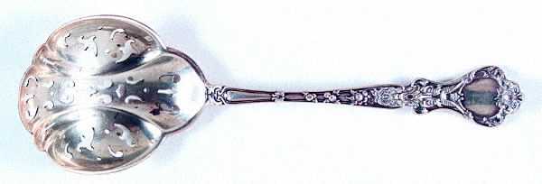 Nuremburg (Sterling, 1903, No Monograms) Pierced Nut Serving Spoon
