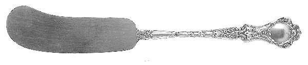 Nuremburg (Sterling, 1903, No Monograms) Flat Handle Butter Spreader