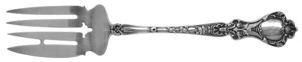 Nuremburg (Sterling, 1903, No Monograms) Small Solid Cold Meat Serving Fork