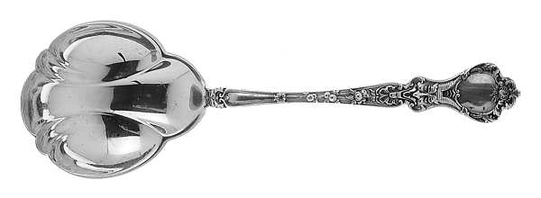 Nuremburg (Sterling, 1903, No Monograms) Solid Salad Serving Spoon