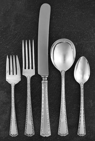 Orange Blossom-New (Sterling, 1920) 40  Piece Estate Set