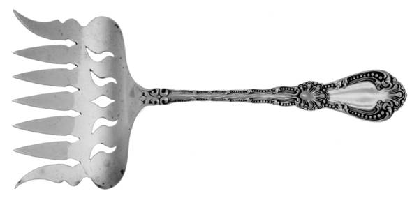 Orient (Sterling, 1910) Large Solid Tined Sardine Serving Fork