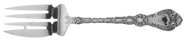 Orient (Sterling, 1910) Small Solid Cold Meat Serving Fork
