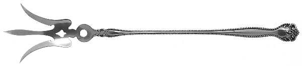 Raleigh (Sterling, 1900) Large Lettuce Serving Fork