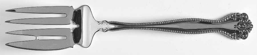 Raleigh (Sterling, 1900) Small Solid Cold Meat Serving Fork