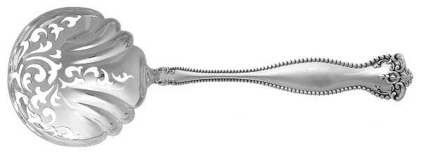 Raleigh (Sterling, 1900) Large Pierced Pea Serving Spoon