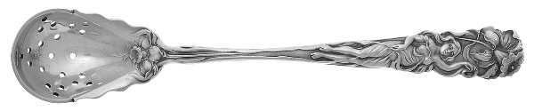 Raphael (Sterling, 1902) Pierced Bowl Short Handle Olive Spoon