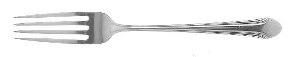 Romantique (Sterling, 1933, No Monograms) Fork by Alvin