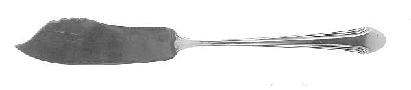 Romantique (Sterling, 1933, No Monograms) Flat Handle Master Butter Knife