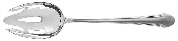Romantique (Sterling, 1933, No Monograms) Pierced Tablespoon (Serving Spoon)