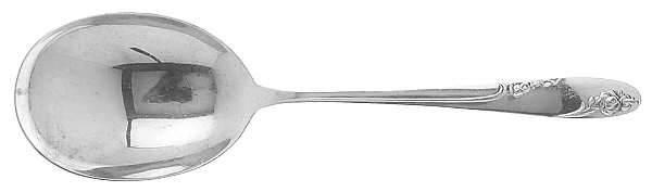 Rosecrest (Sterling, 1955) Oversize Solid Salad Serving Spoon