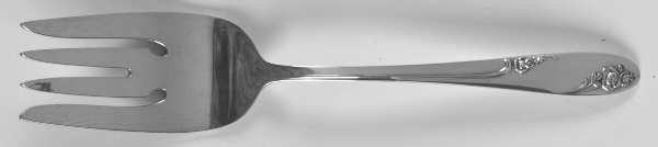 Rosecrest (Sterling, 1955) Small Solid Cold Meat Serving Fork