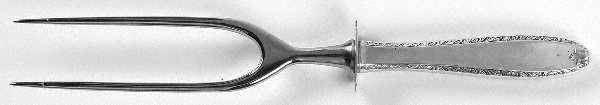 Southern Charm (Sterling, 1947) Large Stainless-Prong Roast Carving Fork
