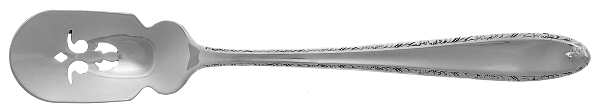 Southern Charm (Sterling, 1947) Short Handled Olive Spoon with Pierced Bowl