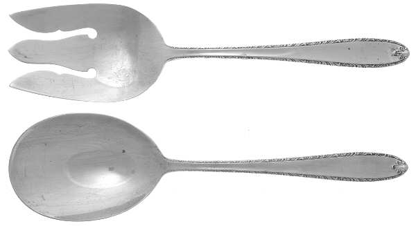 Southern Charm (Sterling, 1947) Solid Oversized Serving Salad Set