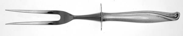 Spring Bud (Sterling, 1956) Large Stainless-Prong Roast Carving Fork