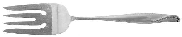 Spring Bud (Sterling, 1956) Small Solid Cold Meat Serving Fork