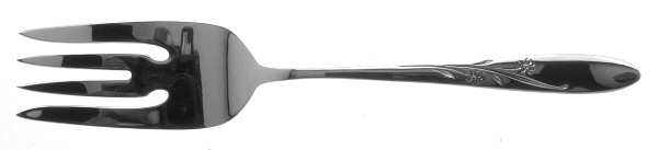 Star Blossom (Sterling, 1959) Small Solid Cold Meat Serving Fork