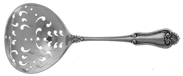 Suffolk (Sterling, 1905) Solid Bon Bon Spoon with Pierced Bowl