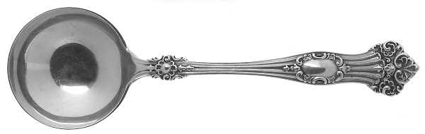 Viking (Sterling, 1906, No Monograms) Round Bowl Soup Spoon (Bouillon)
