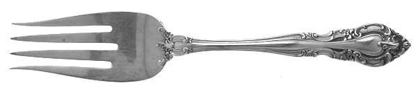 Vivaldi (Sterling, 1966) Small Solid Cold Meat Serving Fork