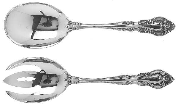 Vivaldi (Sterling, 1966) Solid Oversized Serving Salad Set