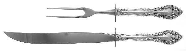 Vivaldi (Sterling, 1966) Large 2-Piece Roast Carving Set w/Stainless Blade