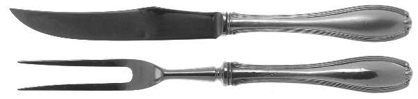 William Penn (Sterling, 1907) Small Stainless Blade 2-Piece Steak Carving Set