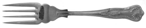 Kings (Silverplate) Individual Solid Fish Fork
