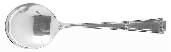 Lady Frances (Silverplate, 1925) Round Bowl Soup Spoon (Cream Soup)