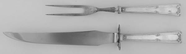 Lady Frances (Silverplate, 1925) Small Stainless Blade 2-Piece Steak Carving Set