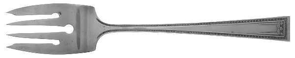 Lady Helen (Silverplate, 1924) Small Solid Cold Meat Serving Fork