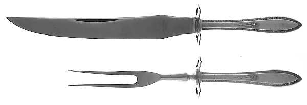 Lady Washington (Silverplate, 1925) Small Stainless Blade 2-Piece Steak Carving Set