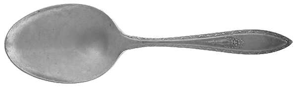 Lady Washington (Silverplate, 1925) Straight Handle Baby Spoon