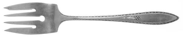 Lady Washington (Silverplate, 1925) Small Solid Cold Meat Serving Fork
