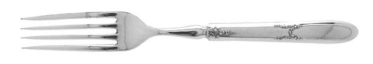 Panama (Silverplate, 1915) Indented Solid Handled Fork by Associated Silver