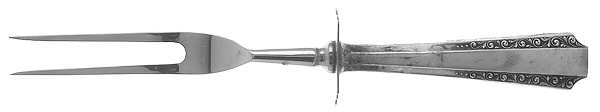 American Colonial (Sterling, 1949) Large Stainless-Prong Roast Carving Fork