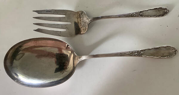 Arcadia (Sterling, 1949) Small Solid Cold Meat Serving Fork