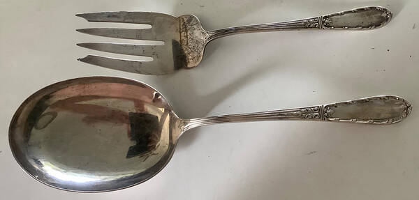 Arcadia (Sterling, 1949) Large Solid Berry/Casserole Spoon