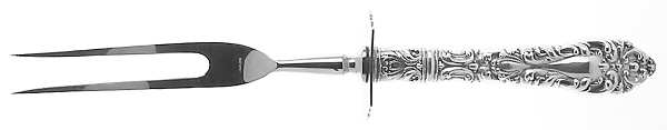 Athene (Sterling, 1913) Large Stainless-Prong Roast Carving Fork