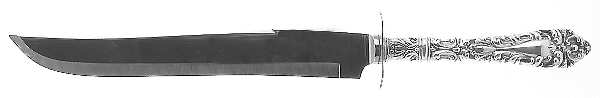 Athene (Sterling, 1913) Large Stainless Blade Roast Carving Knife