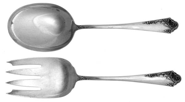 Breath of Spring II (Sterling, 1952) (2 Pc) Solid Salad Set