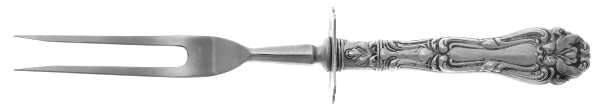 Champlain (Sterling, 1915) Large Stainless-Prong Roast Carving Fork